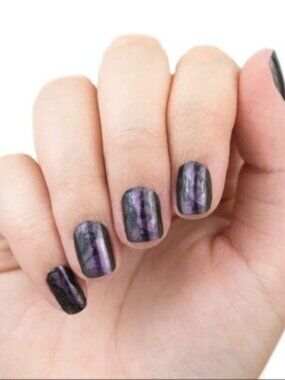 Smokes on You Color Street Nail Polish Strips Retired Purple Black Nail Polish